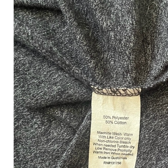 Siva casual minimalist charcoal T-shirt round/V-neck short sleeve Men’s Large - Picture 8 of 8